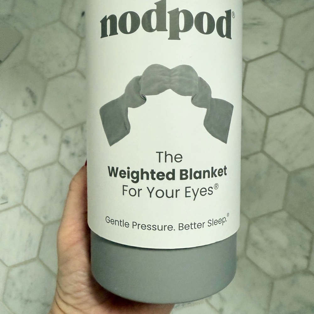 Nodpod Gray Weighted Eye Blanket